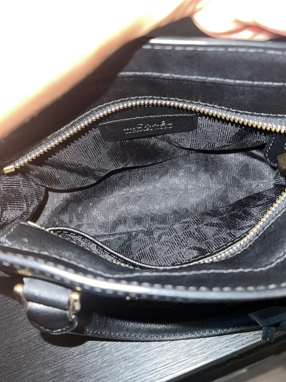 Michael Kors Black Saffiano Leather Satchel
